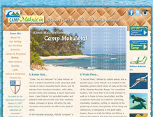 Tablet Screenshot of campmokuleia.com